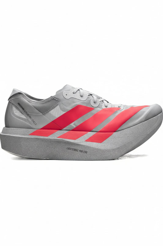 ADIDAS ADIZERO EVO SL - GRIS/ROSADO